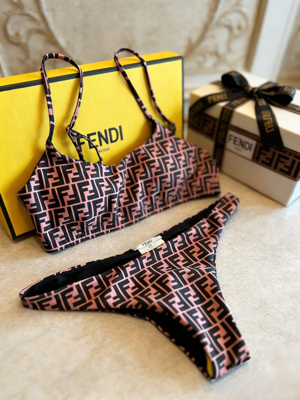 Fendi FF Logo Print Bikini Set - Picture 6 of 6
